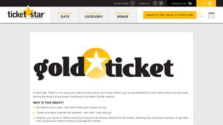 Gold Star Ticket | Ticketstar