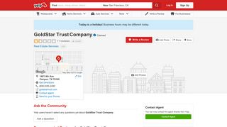 GoldStar Trust Company - 11 Reviews - Real Estate Services - 1401 ...