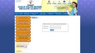 Login - Gold Team Home Health Agency