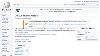 Golf Academy of America - Wikipedia