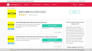 Golf Care Voucher Codes - 2019 - 30% Off - MyVoucherCodes