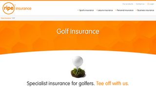 Golf Insurance | Golf Equipment Cover | Ripe Insurance UK