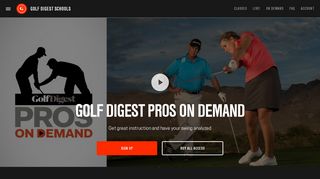 Pros on Demand - Golf Digest