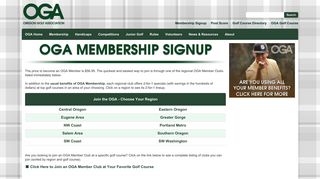 2019 OGA Membership Signup | Oregon Golf Association