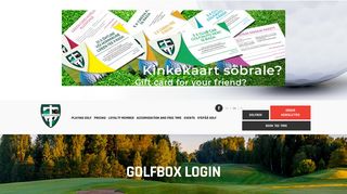 Golfbox login | Otepää Golf