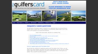 How do I register games with The Golfers Card?