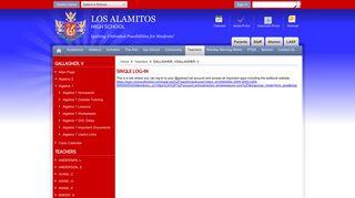 Single Log-In - Los Alamitos Unified School District