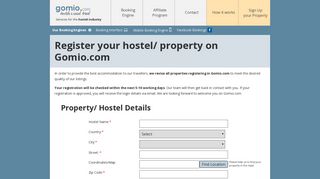 Register your hostel and budget accommodation for free - Gomio ...