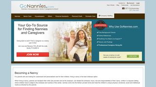 GoNannies.com - Find Nannies and Nanny Jobs