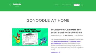 GoNoodle at Home – GoNoodle Blog