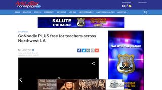 GoNoodle PLUS free for teachers across Northwest LA
