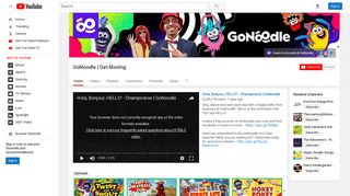 GoNoodle | Get Moving - YouTube
