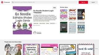 Go Noodle Student Login *FREEBIE | Teacher things | Pinterest ...