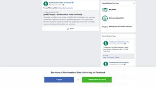 For goNSU: goNSU: https://go.nsuok.edu - Northeastern State ...