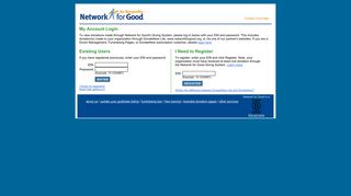 Network For Good | My Account Login