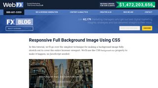 Responsive Full Background Image Using CSS
