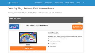 Good Day Bingo | Play with 700% Welcome Bonus | Accepts PayPal