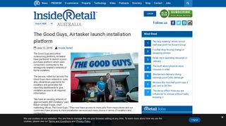 The Good Guys, Airtasker launch installation platform - Inside Retail
