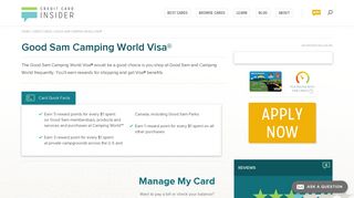Good Sam Camping World Visa® - Credit Card Insider