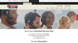 Contact Good Sam Extended Service Plan - Mechanical Breakdown ...