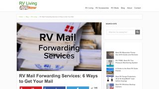RV Mail Forwarding Services: 6 Ways to Get Your Mail - RV Living Now