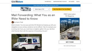 Mail Forwarding: What You as an RVer Need to Know - RVshare.com