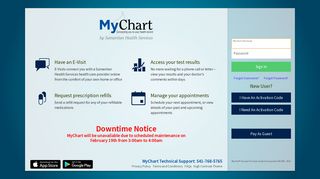 MyChart - Login Page - Samaritan Health Services