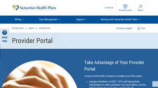Provider Portal | Samaritan Health Plans