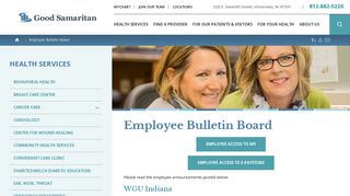 Employee Bulletin Board | Good Samaritan - Gshvin.org