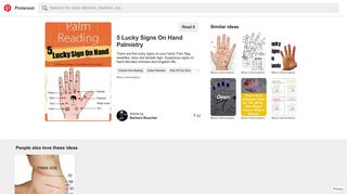 5 Lucky Signs On Hand Palmistry | Palmistry | Pinterest | Palmistry ...