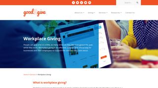 Workplace Giving | Good2Give
