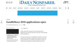 Goodfellows 2018 applications open | Goodfellows | nonpareilonline ...