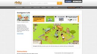 Buy Goodgame Cafe game codes and cards - Rixty