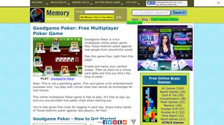 Goodgame Poker - Free-to-Play Multiplayer Online Poker Game