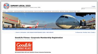 GoodLife Fitness -Corporate Membership Registration « IAMAW Local ...
