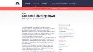 Goodmail shutting down | Word to the Wise