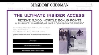 Bg Credit Card at Bergdorf Goodman