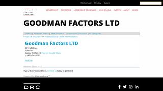 Goodman Factors LTD - Dallas Regional Chamber