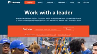 Find Jobs at Daikin, Goodman, Quietflex, and Motili