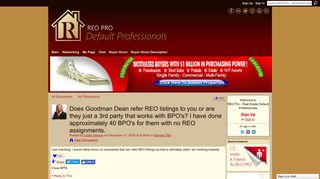 Does Goodman Dean refer REO listings to you or are they just a 3rd ...