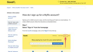 How do I sign up for a MyRx account? – Support - GoodRx