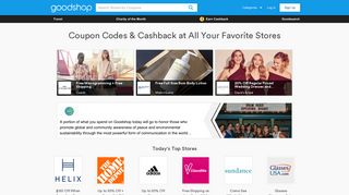 Goodshop - Coupons, coupon codes, exclusive deals and discounts