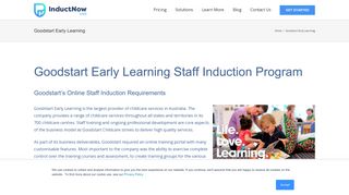 Goodstart Early Learning - Staff Induction Program