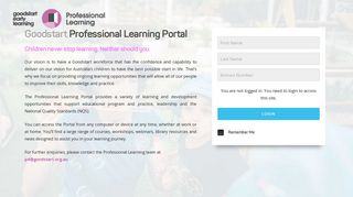 Goodstart Professional Learning Portal