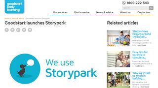 Goodstart launches Storypark - Goodstart Early Learning