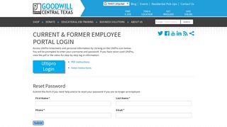Current & Former Employee Portal Login | Goodwill of Central Texas
