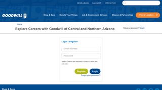 Login - Goodwill of Central and Northern Arizona Job Application