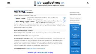 Goodwill Application, Jobs & Careers Online - Job-Applications.com