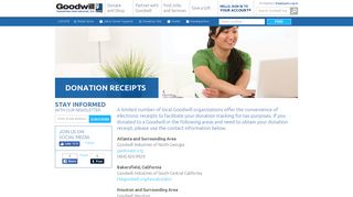 Donation Receipts | Goodwill Industries International, Inc.