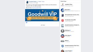 Goodwill Dallas - Sign up for our VIP rewards program... | Facebook